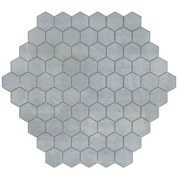 Mosaic House Moroccan tile Satta A 17 Sky blue  solid  